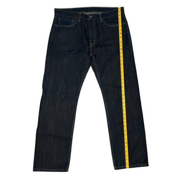 Mens Levi's 505 dark wash - Picture 3 of 11